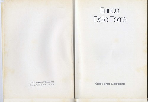 Della torre enrico galleria - della, "galleria