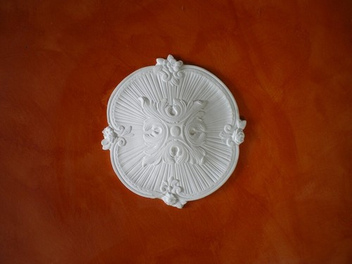 Rosone gesso bianco per - rosone, in