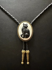 Cravatta vintage cammeo gatto