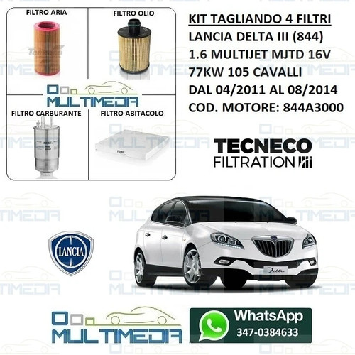 Kit tagliando filtri lancia - 4,