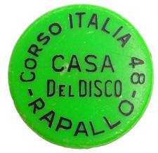 CASA DEL DISCO CORSO ITALIA  RAPALLO GETTONE / BUONO D'ACQUISTO ANNI '70