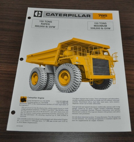 Brochure tecnica caterpillar - tecnica,