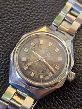 Vintage Watch Zenith Defy Bracelet Gay Freres , Dial Tropical Purple Brown