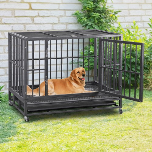 Gabbia per cani resistente - per, 38"