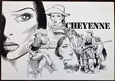 BOZZETTO ORIGINALE FUMETTO CHEYENNE MIRO 82 VLADIMIRO MISSAGLIA
