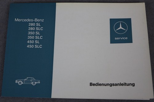 Mercedes benz 107 manuale - sl, "107"