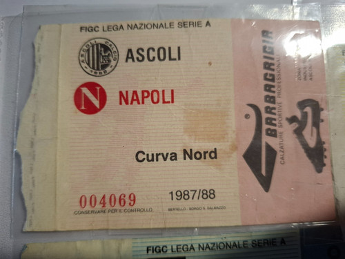 Biglietto ticket calcio - biglietto, napoli