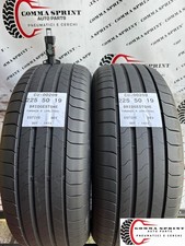 2 PNEUMATICI DI OCCASIONE 225/50/19 BRIDGESTONE ESTIVE 80% GOMME 225 50 19