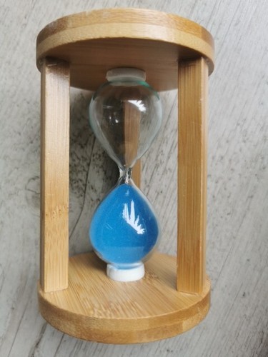 Clessidra vetro legno - in, da