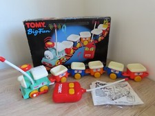 Vintage 1993 TOMY Big Fun Choo Choo Charlie RC treno (confezione) retrò giocattolo per bambini