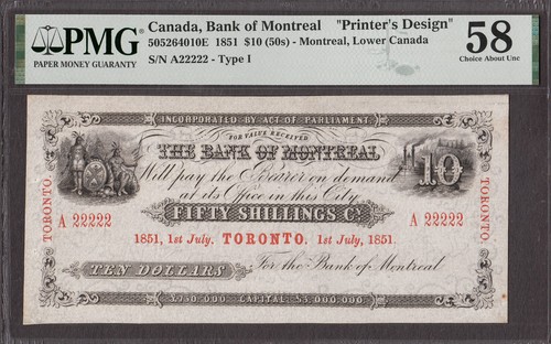 Canada bank montreal 10 o - bank,