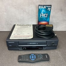 Daewoo Videoregistratore VHS VCR Lettore + Cavi e Telecomando