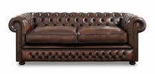 Divano Chesterfield marrone