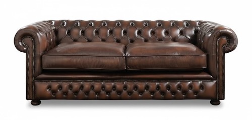 Divano chesterfield marrone - divano,