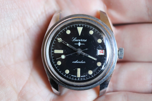 Lucerne logo calendar watch - lucerne,