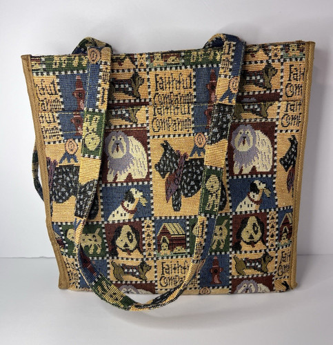 Borsa tracolla arazzo cane - a,
