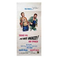 Renato Casaro Signed Poster Locandina Originale ..più forte ragazzi! 1972