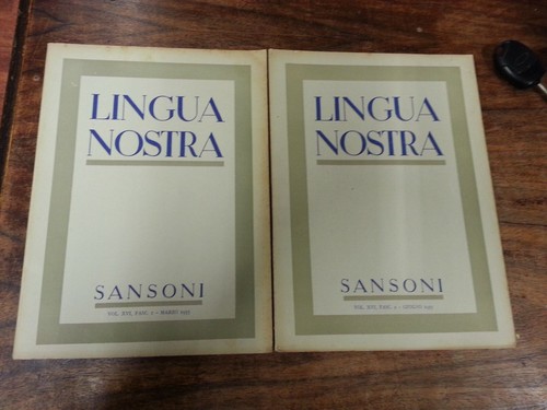 Rivista lingua nostra - lingua,