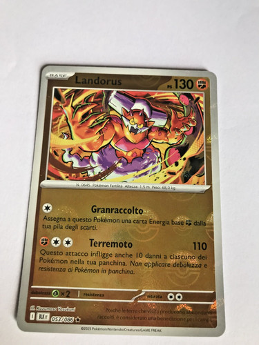 Pokemon card landorus reverse - card,
