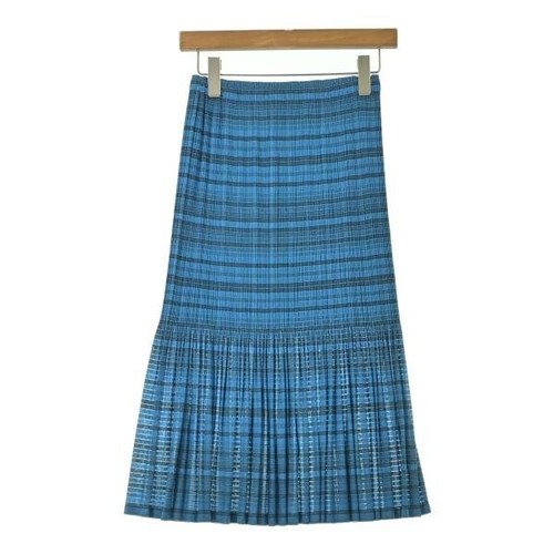 Maxi gonna plissettata blu