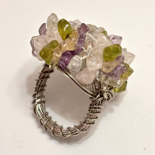 Anello grappolo pepita - anello,