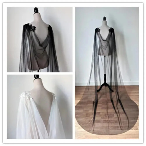 Mantello sposa tulle - mantello,