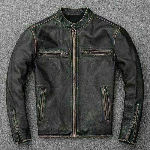 Giacca uomo moto biker vintage