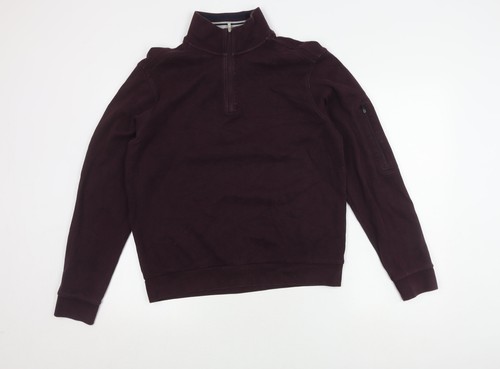 Felpa uomo viola con zip