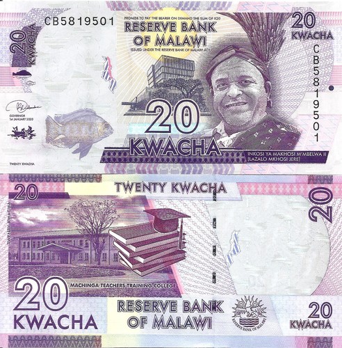 Malawi kwacha 2020 63f - 20,