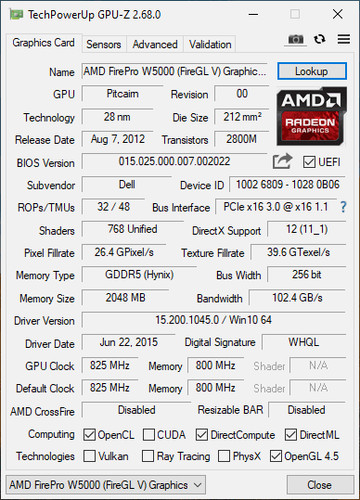 Amd radeon firepro w5000 gb - firepro,