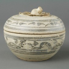 Antica scatola circolare e