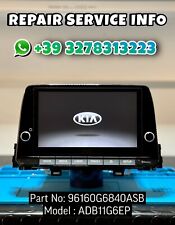 96160-G6840ASB SERVIZIO DI RIPARAZIONE TOUCH SCREEN RADIO KIA CON GARANZIA 1ANNO