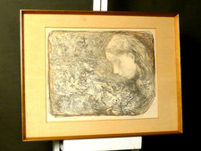 Kay Christensen 1899-1981 artista esemplare litografia fiori per Cieurac 1947