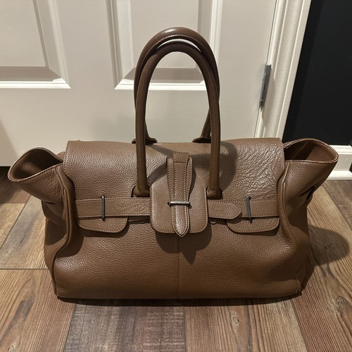 Borsa mano pelle marrone - a,