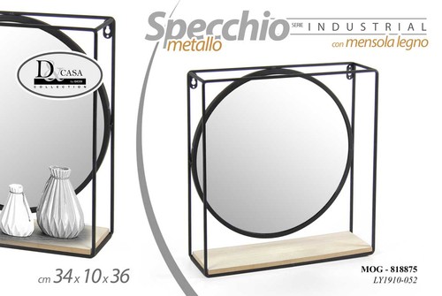 Specchio mensola parete - mensola, da