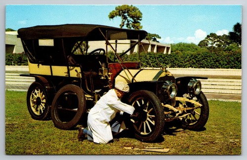 Cartolina epoca auto 1908 - cartolina,