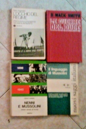 Lotto libri su - su, mussolini