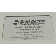 Drill Doctor Model 300 User's