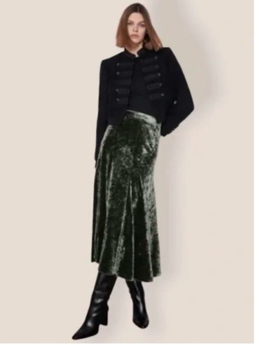 Gonna midi zara verde - gonna,