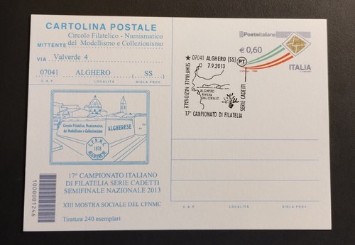 Annulli cartolina postale a - -,