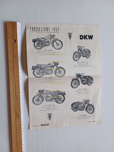 Dkw produzione modelli - modelli, 1957