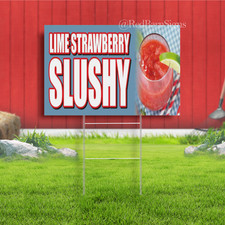 Insegna LIME FRAGOLA SLUSHY