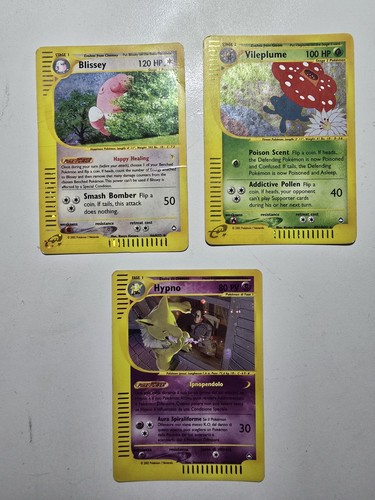 Lotto carte pokemon aquapolis - carte,