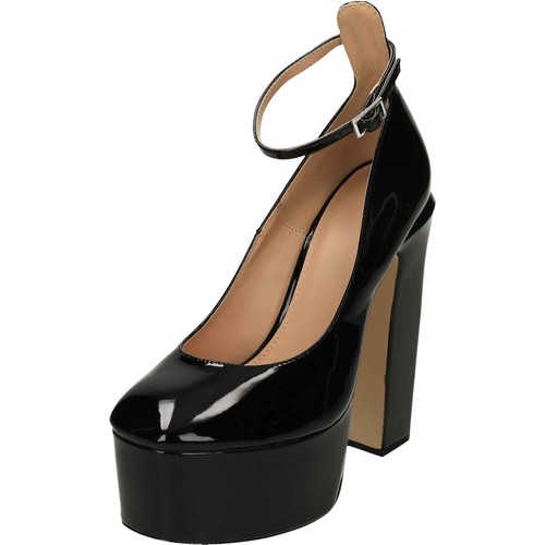 Scarpe nere con plateau - , in