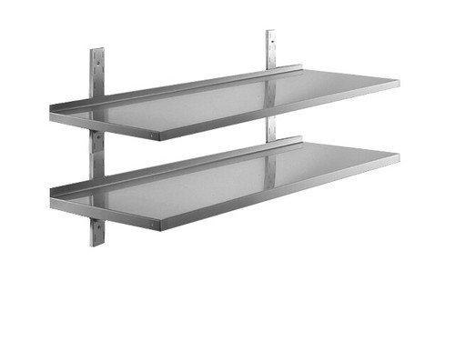 Mensola doppia acciaio inox - acciaio,