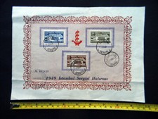 1949 Turchia Folder FRANCOBOLLI Effimero Esposizione Universale