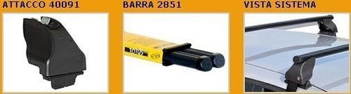 Kit barre portatutto renault - kit,