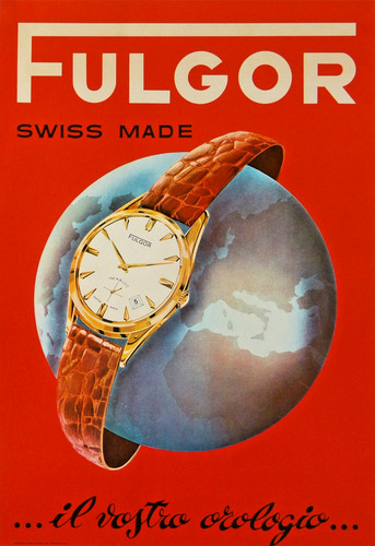 Affiche ancienne montres - ancienne,