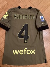 Maglia Matchworn AC Milan Bologna Unwashed Maglia Indossata Jersey Bennacer COA