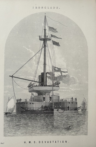 Antica stampa navale - , c1877